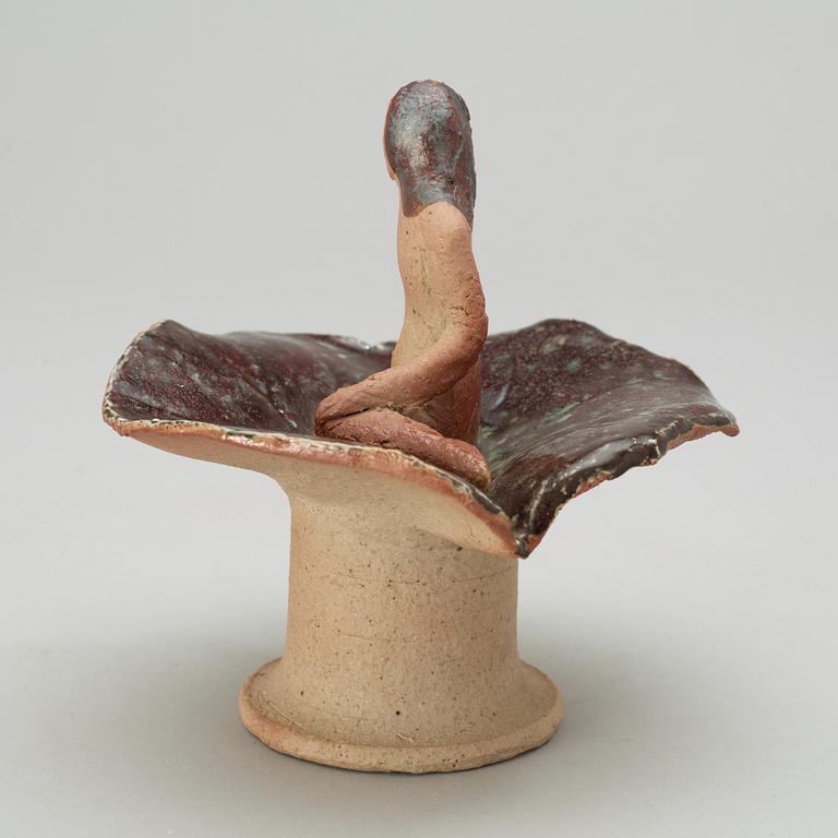 A unique Lisa Larson stoneware sculpture, Gustavsberg Studio 1970's.