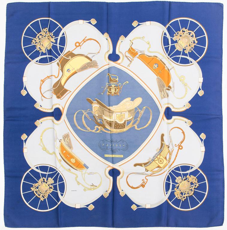 Hermès, A "Springs" silkscarf.
