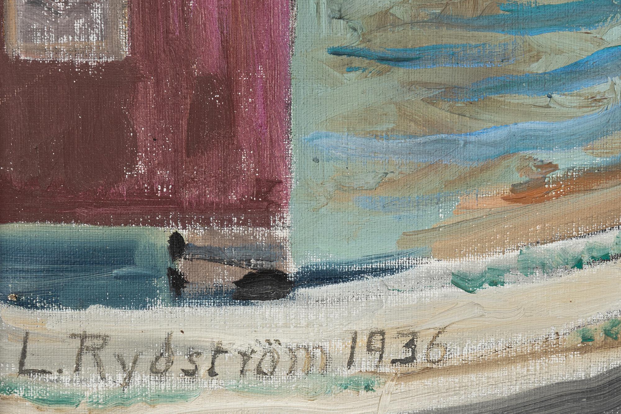 Lilly Rydström-Wickelberg, olja på duk, signerad och daterad 1936.