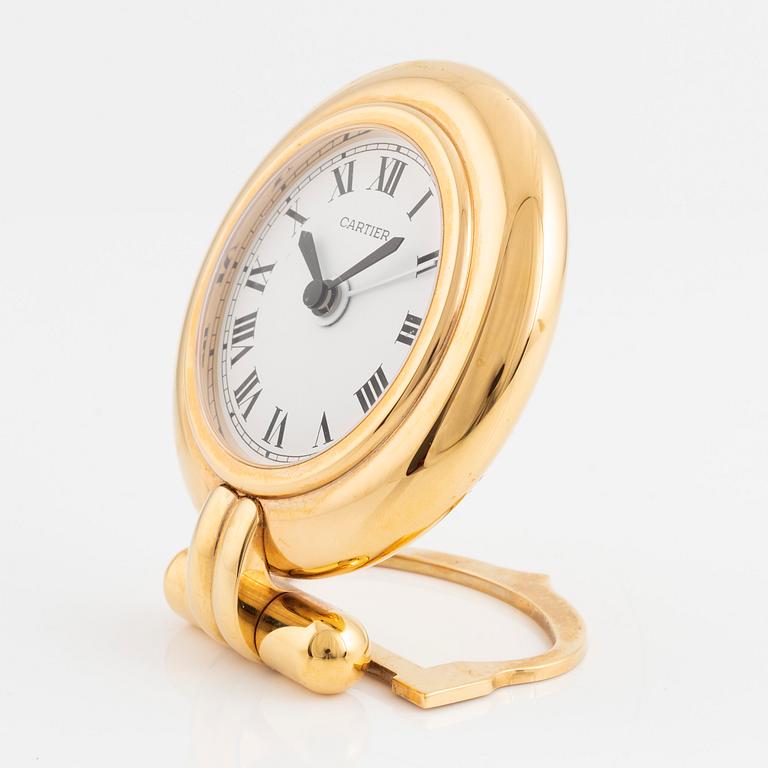 Cartier, alarm clock, 78 mm.