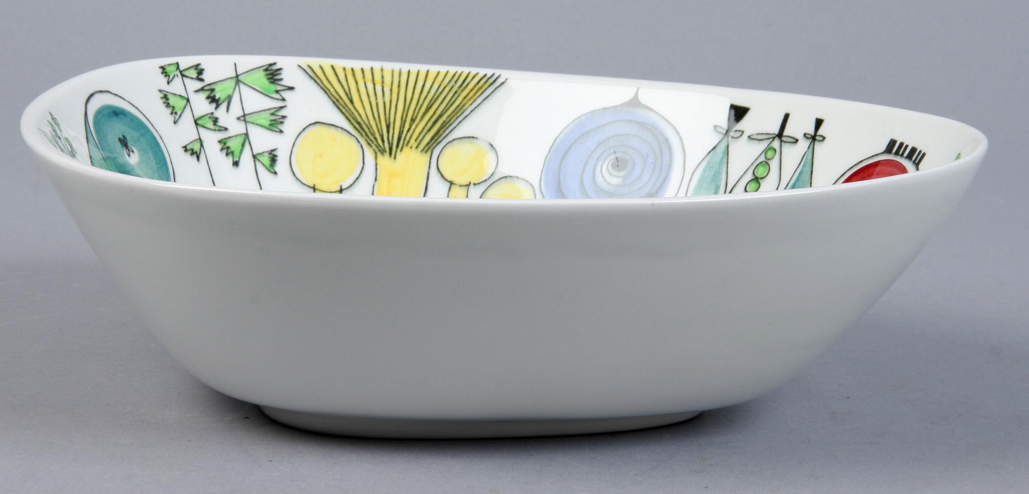 SERVISDELAR, 4 delar, flintgods, "Picknick", Marianne Westman, Rörstrand.