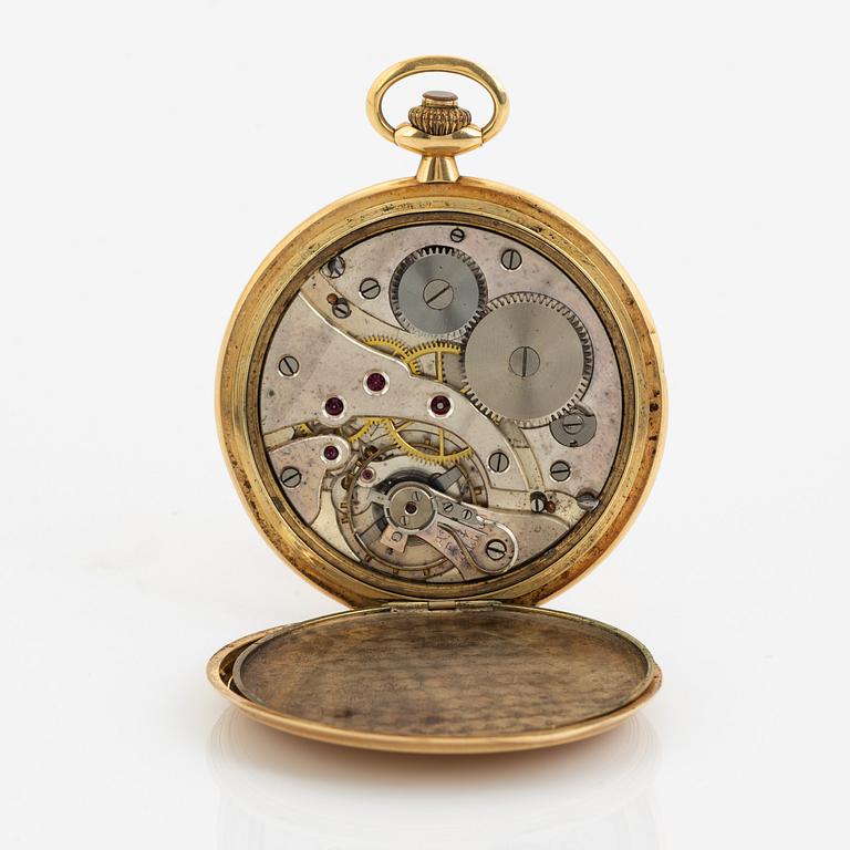 Pocket watch, hunter, 49,5 mm.