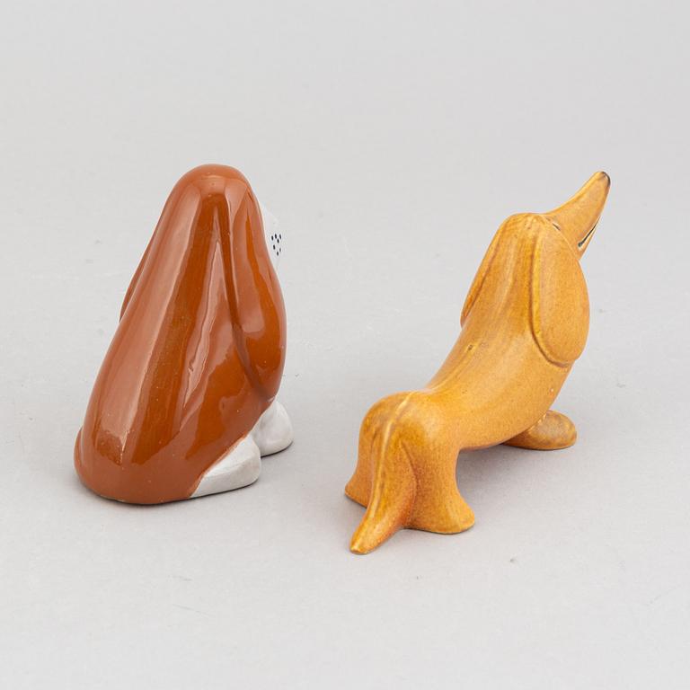 Lisa Larson, six stoneware figurines, for Gustavsberg and K-studion.