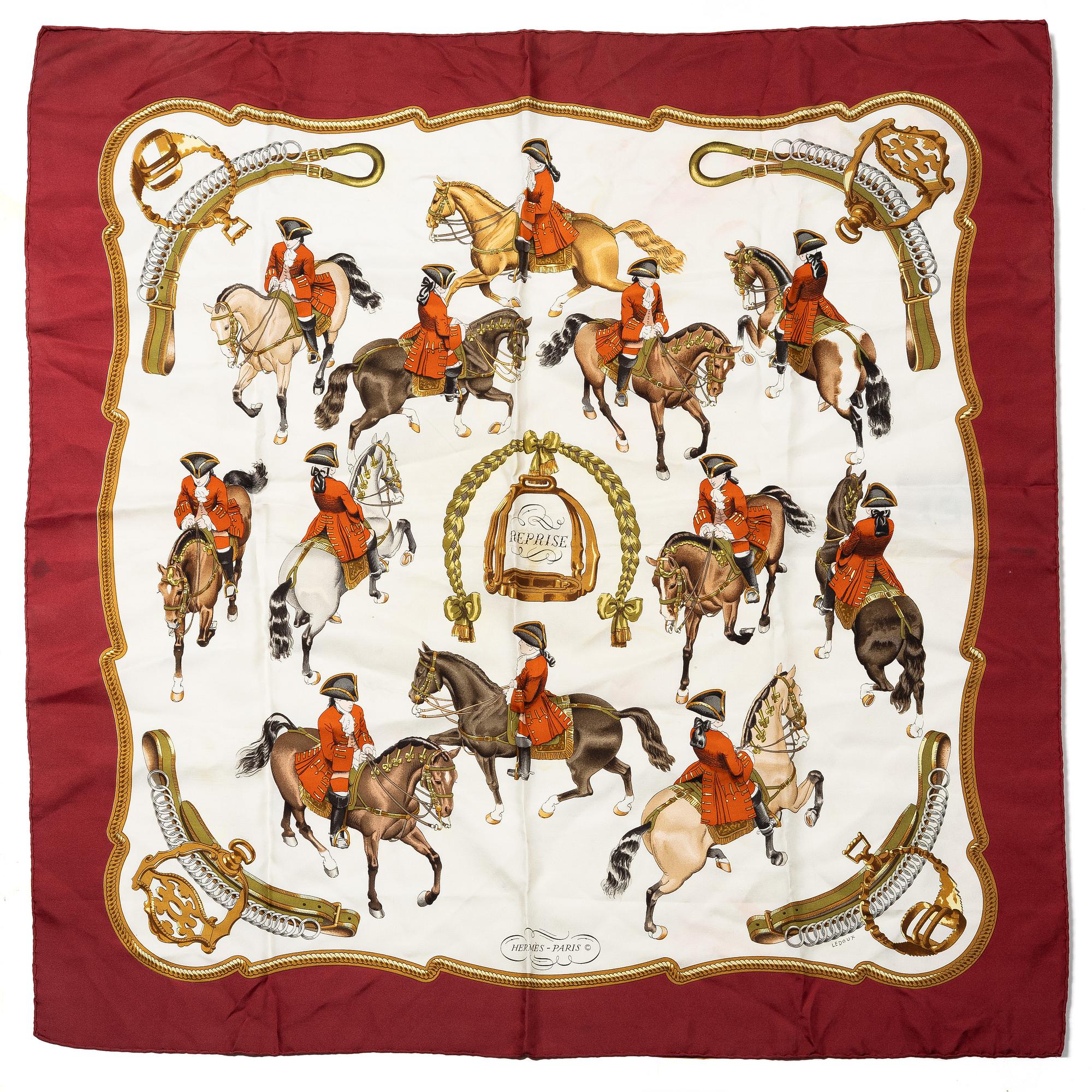 Hermès, a 'Reprise' scarf.