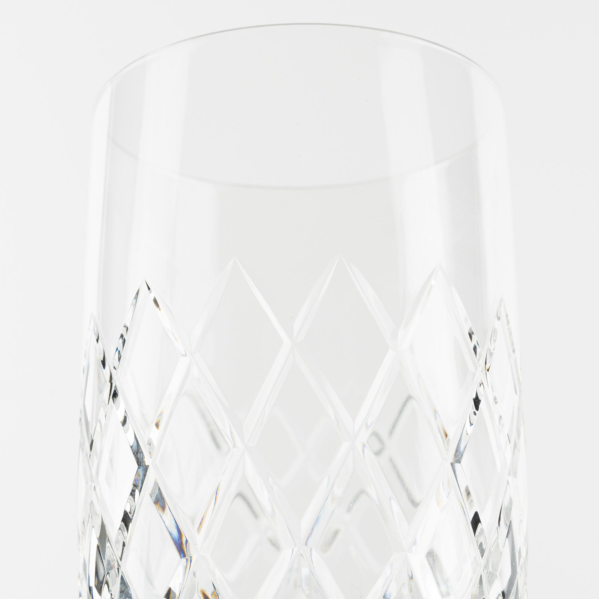 45 glass service parts, Gunnar Cyrén 'Karolina' and Ingeborg Lundin, 'Elisabeth' Orrefors.