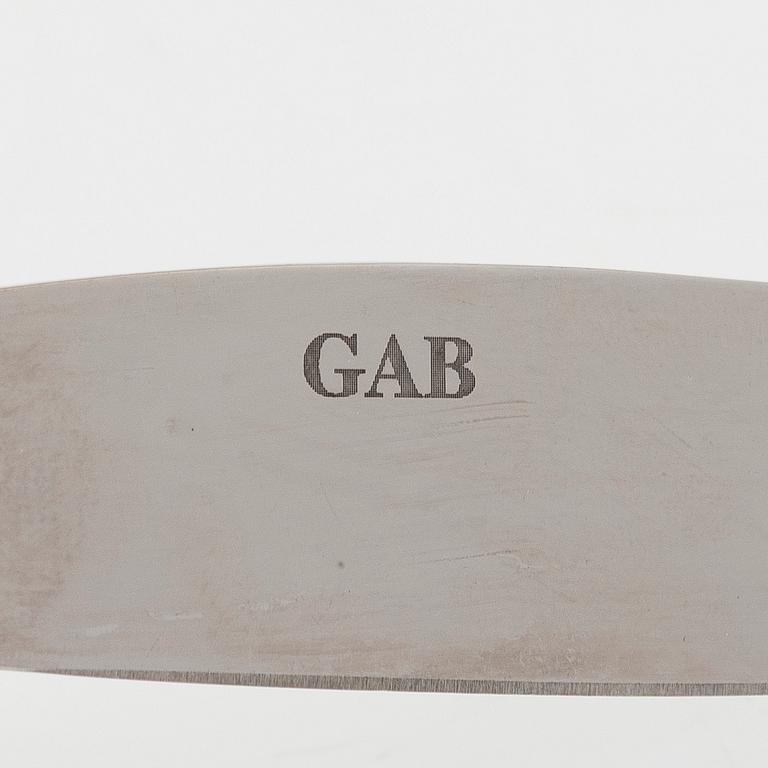 Ruokailuvälineet, 49 osaa, "Gammal Fransk", hopeaa (830), GAB 2004-2005.