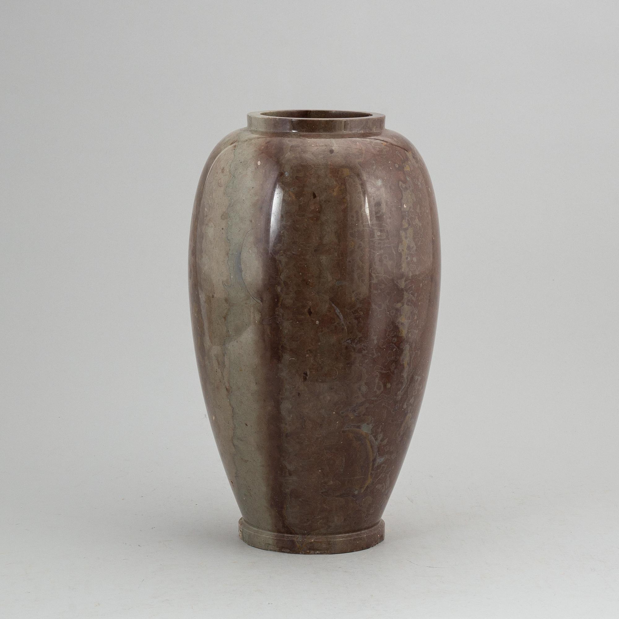 A stone vase.