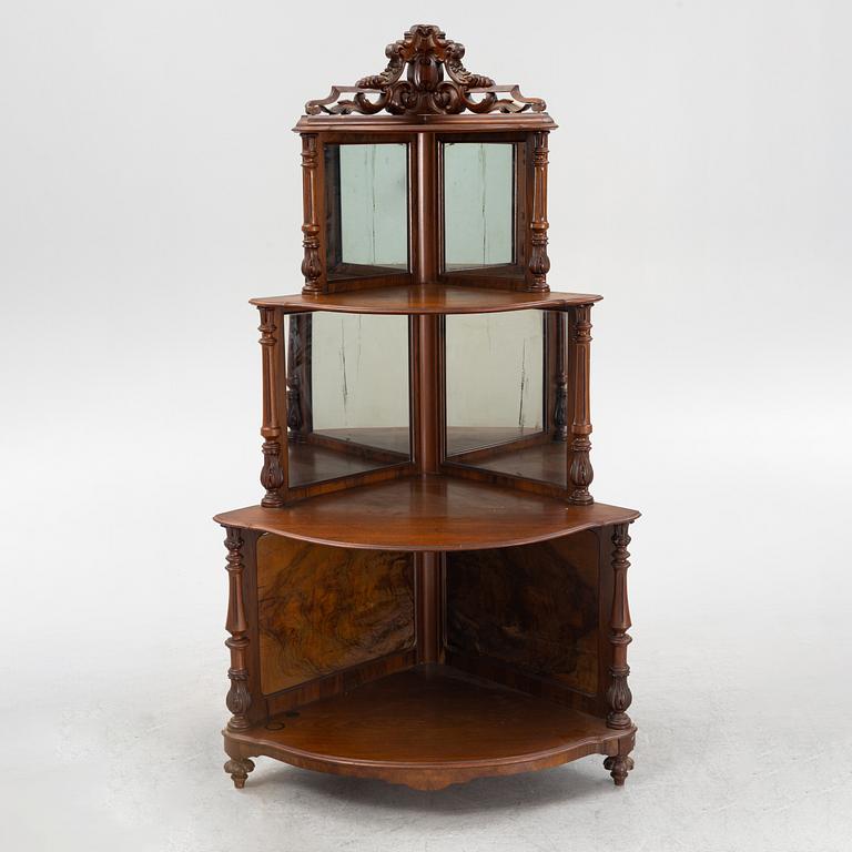 Corner shelf, Neo-Renaissance, second half of the 19th century.