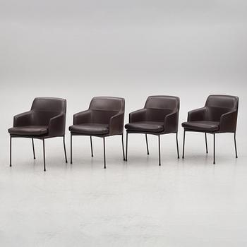 Claesson Koivisto Rune, four 'Montevideo' armchairs, Tacchini, Italy.