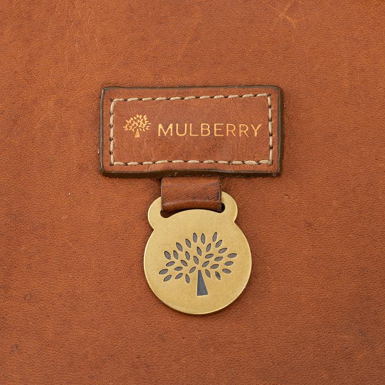 Mulberry, a brown leather 'Calder Tote' weekend bag.