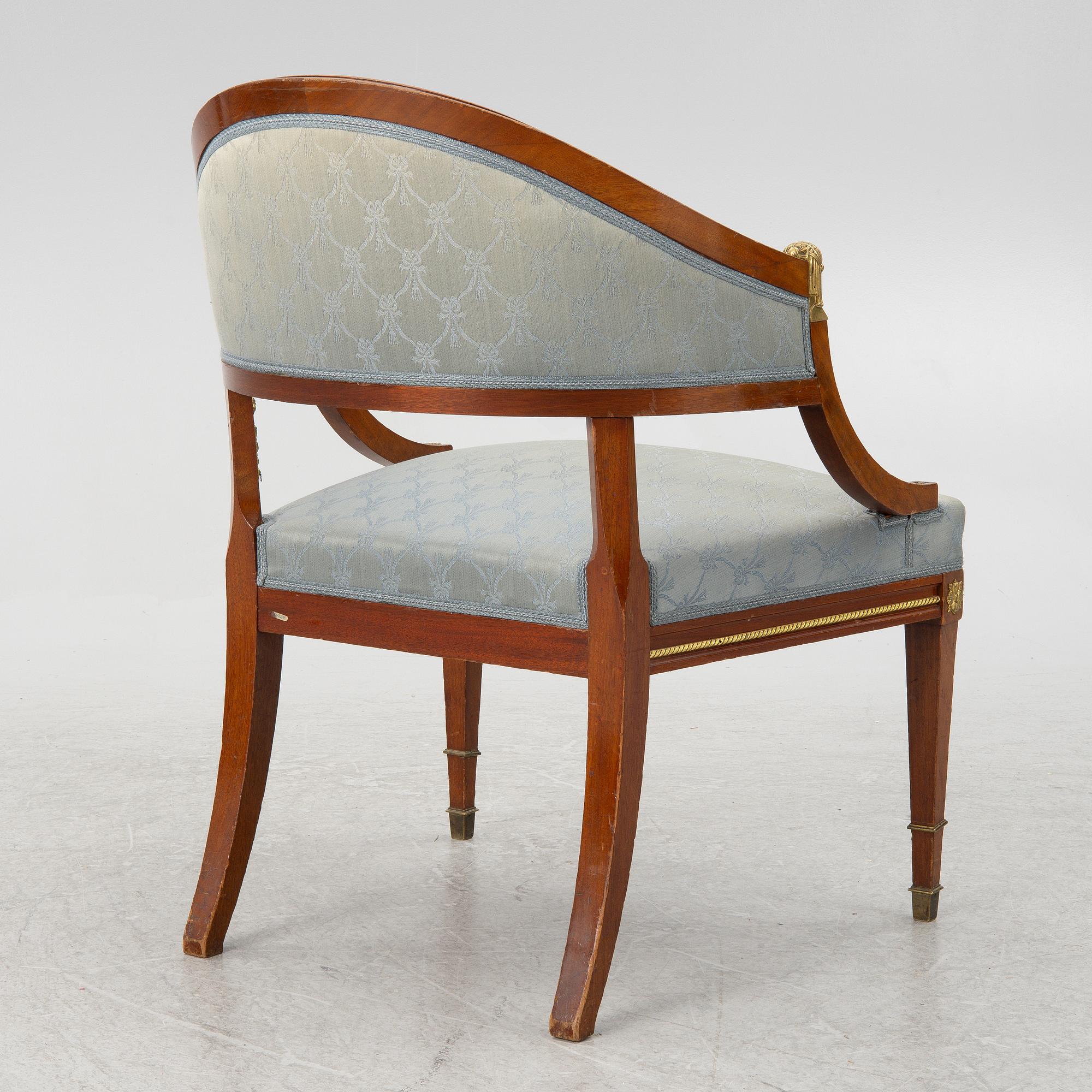Armchair, late Gustavian style, early 20th Century.