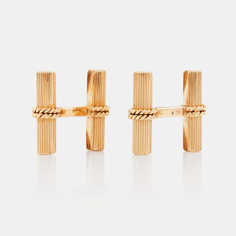 A pair of Fred of Paris baton cufflinks.
