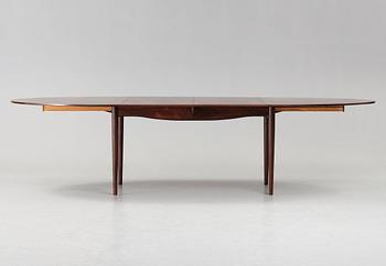 Finn Juhl, A Finn Juhl rosewood 'Judas' dining table, executed by Niels Vodder, Denmark 1960's.