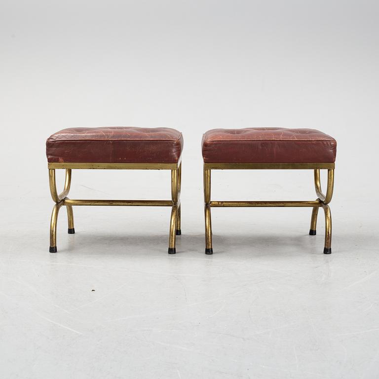 A pair of late 20th century stools.