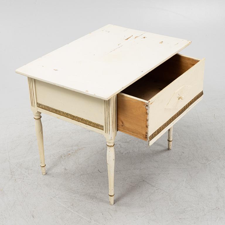 A Gustavian style table, 19th Century.