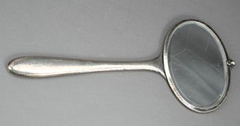 HANDSPEGEL, silver, C G Hallberg, Stockholm 1920.