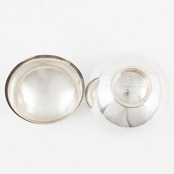 Johan Rohde, a silver box with cover, design 533 E, Georg Jensen, Denmark, 1945-1951.