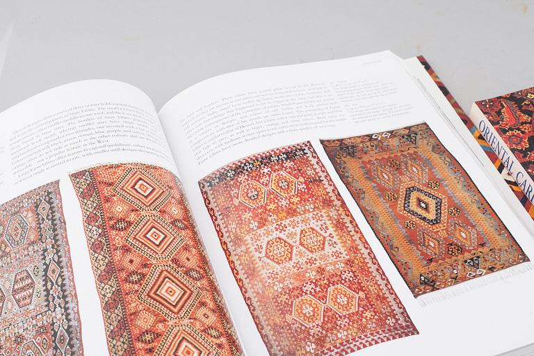 BÖCKER, 7 st, om orientaliska mattor, 1900-talets andra hälft.