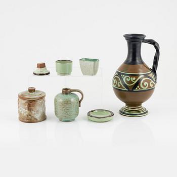 Upsala Ekeby, keramik, 7 delar, 1900-talets mitt.