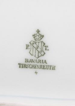 MAT- OCH KAFFE/TESERVIS, 84 delar, Tirschenreuth, 1900-tal.