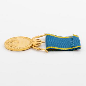 Reward medal, Illis Quorum, 8th size in gold, 23 ct.