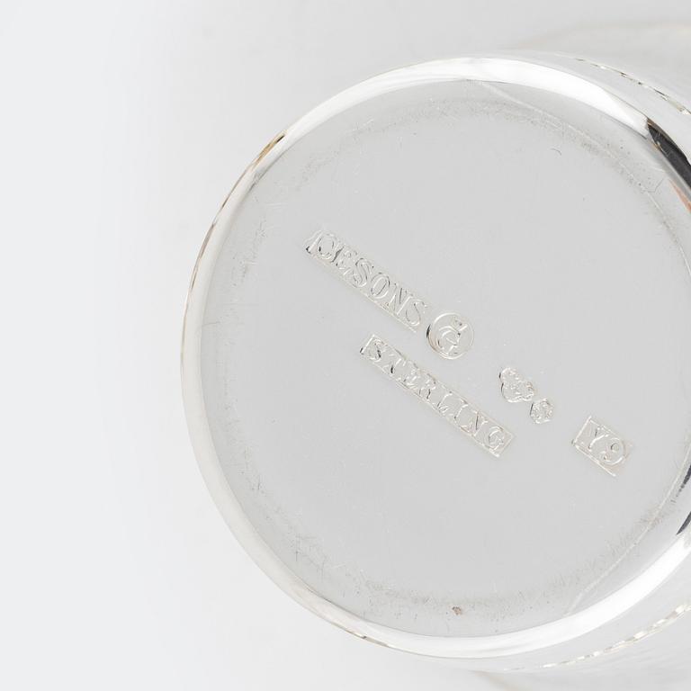 A total of 25 silver cups and beakers, different makers, Sweden, 1948-1973.