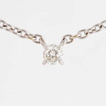 Brilliant-cut diamond necklace by Cartier.