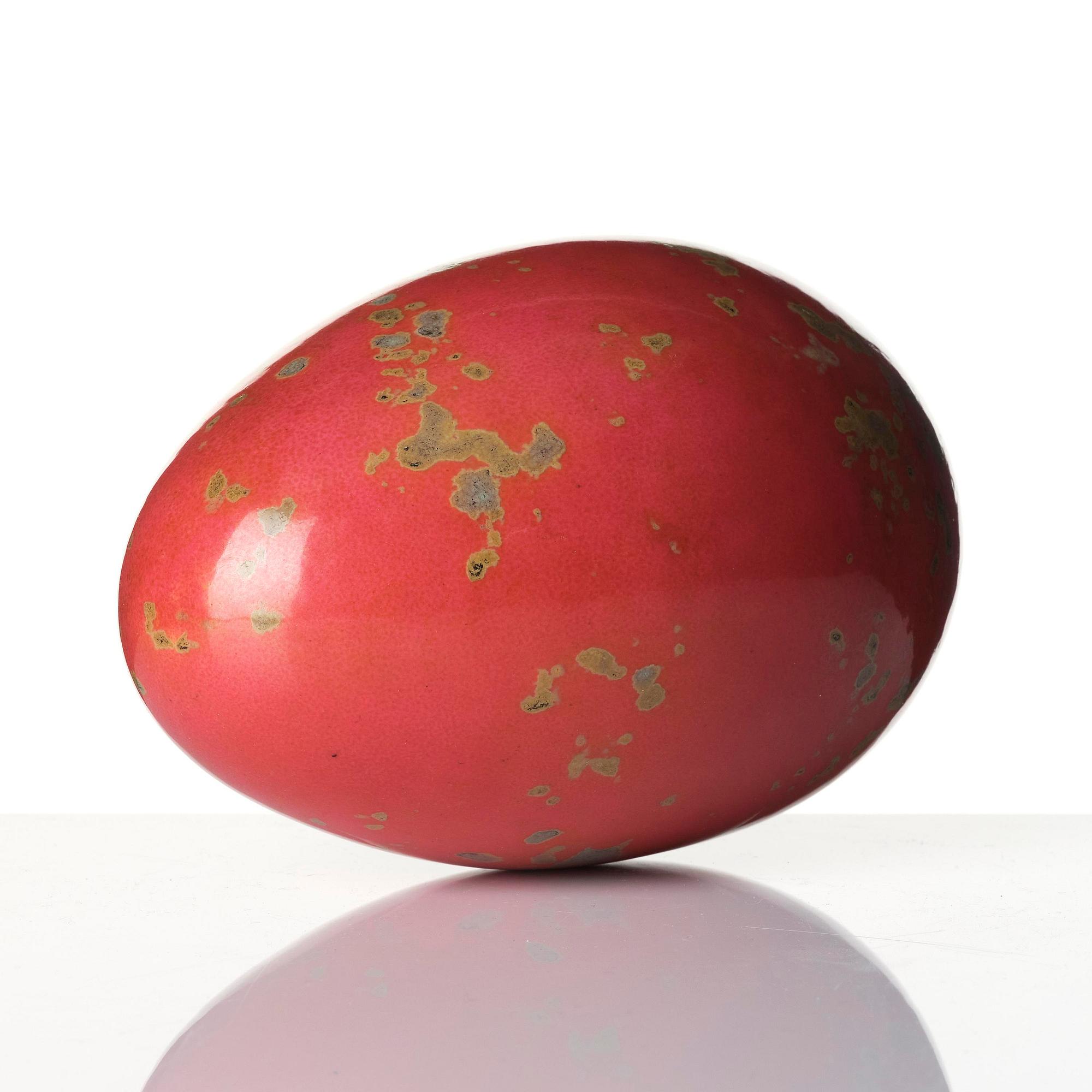 Hans Hedberg, a faience sculpture of an egg, Biot, France.