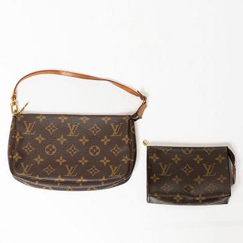 Louis Vuitton, bag, "Pochette Accessoires" and make-up pouch.