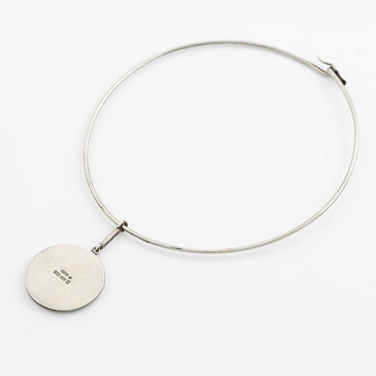 Sigurd Persson, Pendant necklace, parcel gilt sterling silver, Stockholm 1990.