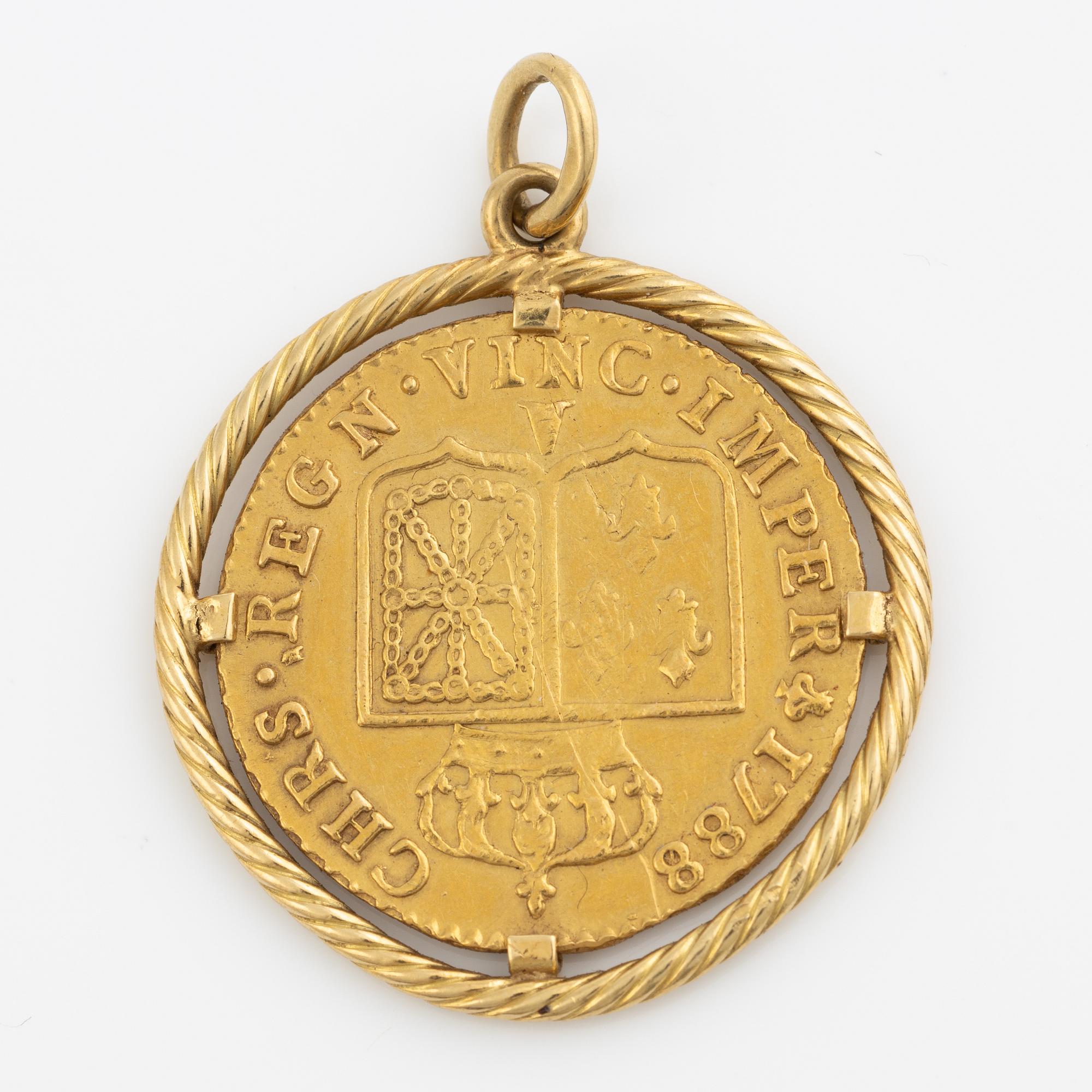 Guldmynt, Louis XVI, Frankrike, 1 Louis d'Or, 1788.