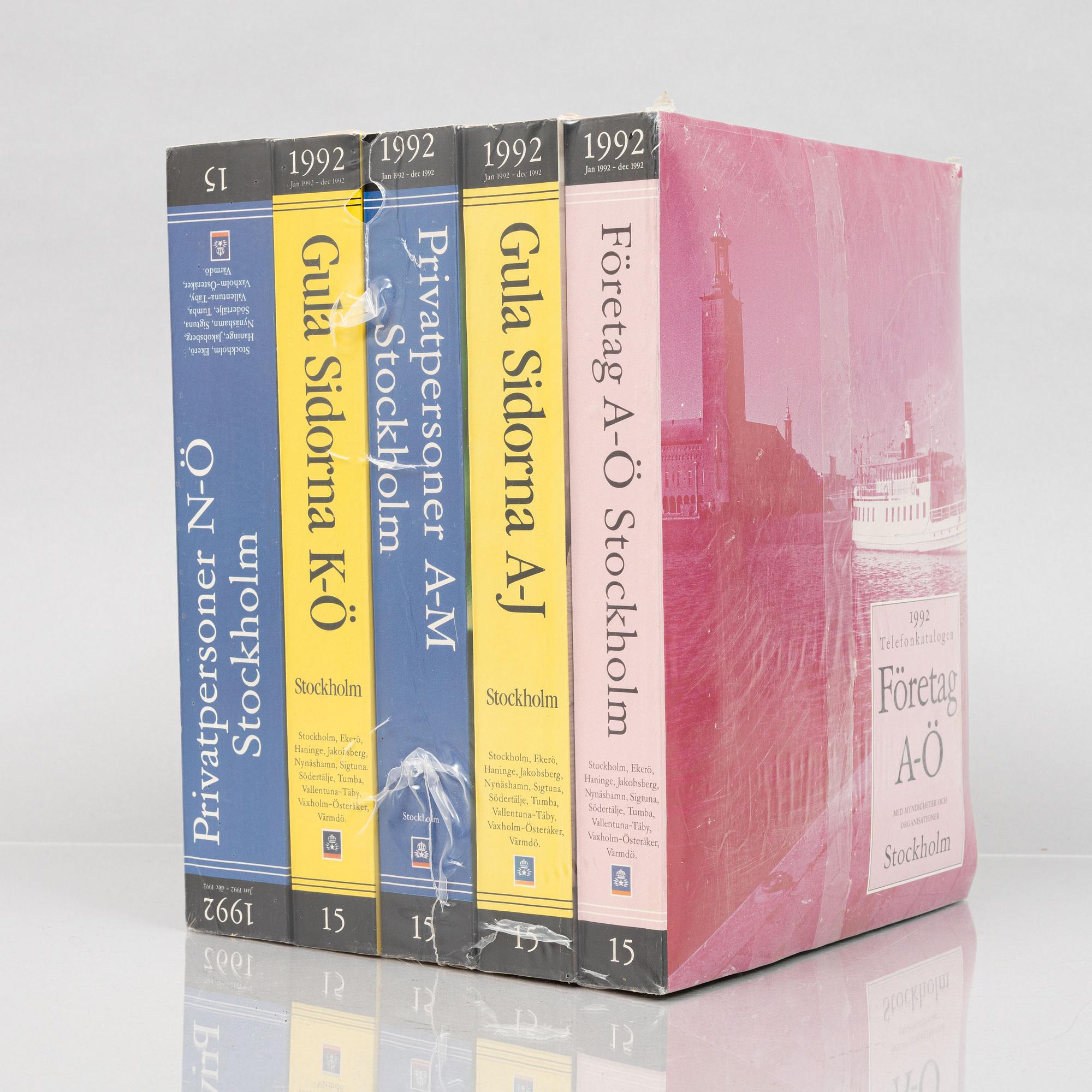 Dan Wolgers, telefonkatalog, 1992.