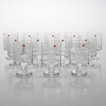 TIMO SARPANEVA, dricksglas, 12 st, "Kalinka" 2106, Iittala.