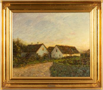 Julius Paulsen, Twilight over the Courtyard.