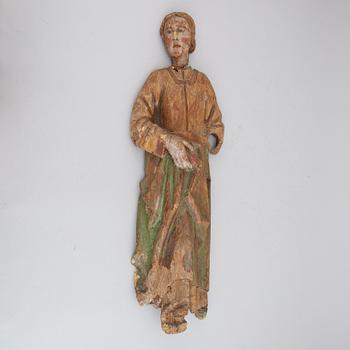 Sculpture, wood, partly painted, 117/18th Century.