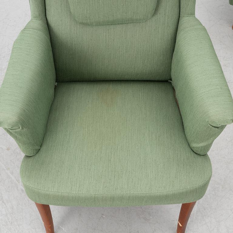 Carl Malmsten, Fåtölj samt fotpall, "Ane" + Fotpall "Farmor", 1900-talets andra hälft.