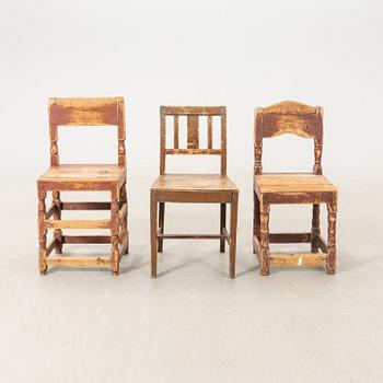 Chairs 6 similar 19th century, second half.