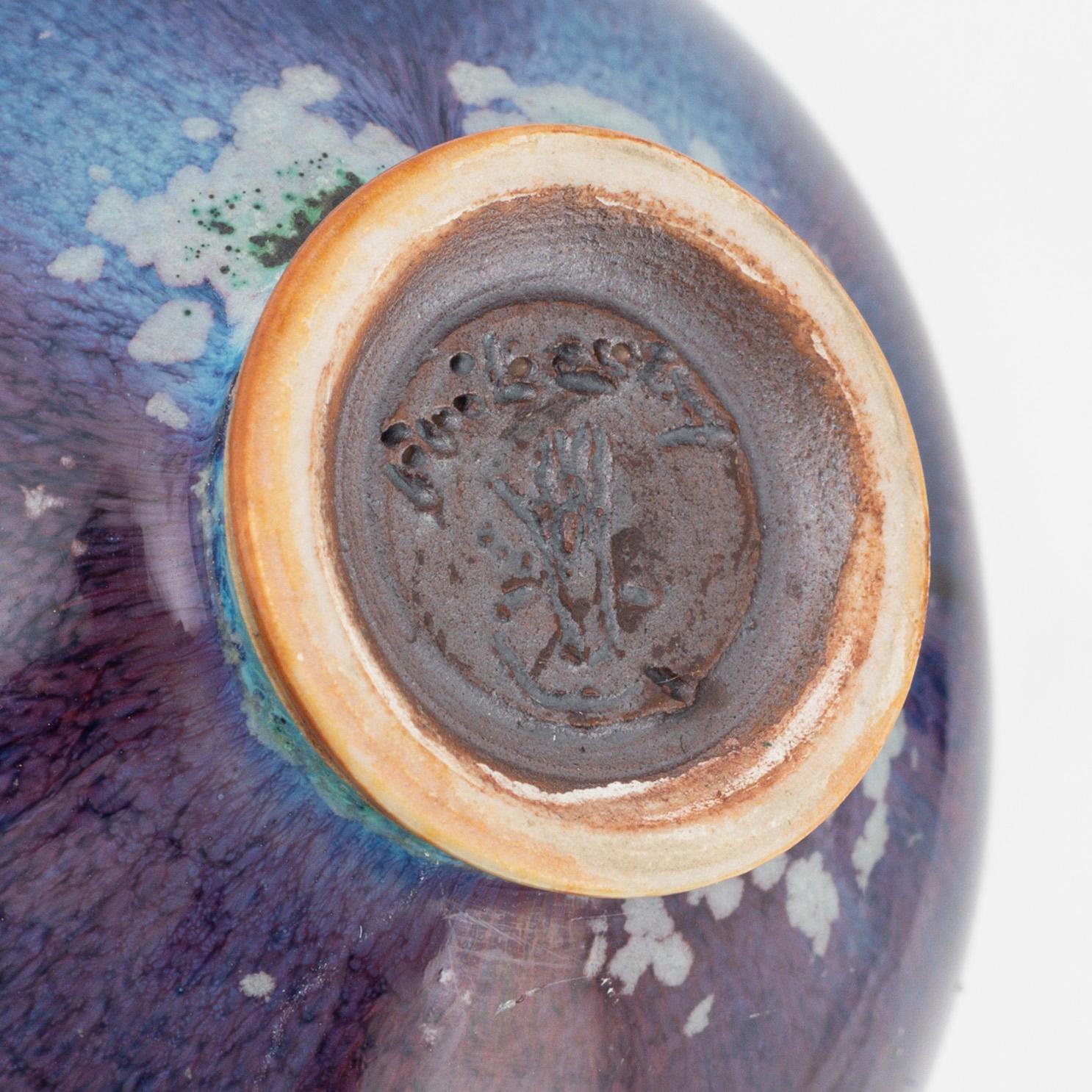 Berndt Friberg, a stoneware bowl and a vase, Gustavsbergs studio, 1967 and 1970.