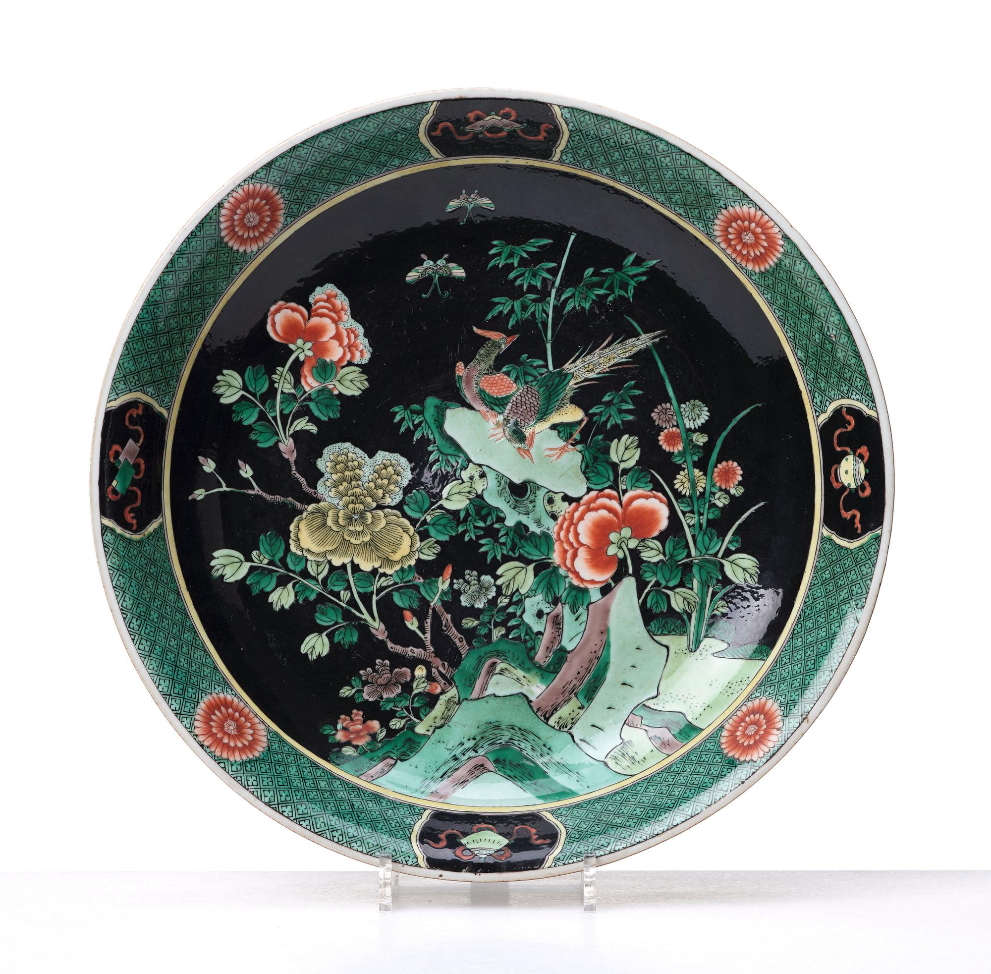 FAT, ett par porslin. Qingdynastim, 1800-tal.
