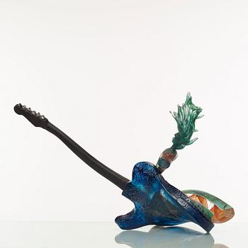 KJELL ENGMAN, skulptur, "Acrobatic Music", Kosta Boda 2010, unik.