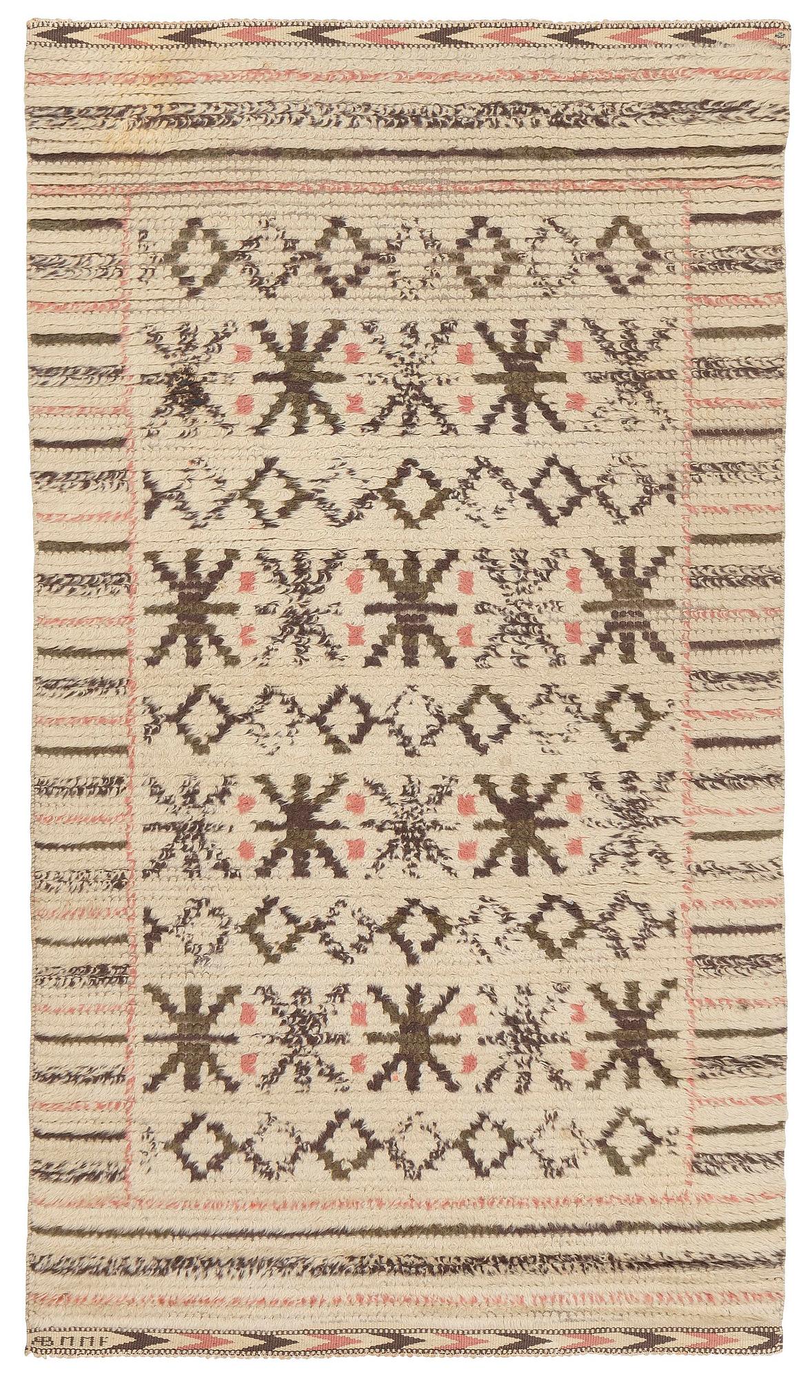 Märta Måås-Fjetterström, a carpet, 'Svenskullsryan', rya, c. 195 x 111 cm, signerad AB MMF.