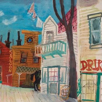 Olle Olsson-Hagalund, "Dekorationsskiss till Rose-Marie, Oscarsteatern".