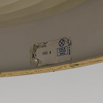 A brass ceiling lamp by Anders Pehrson, Ateljé Lyktan, Åhus.