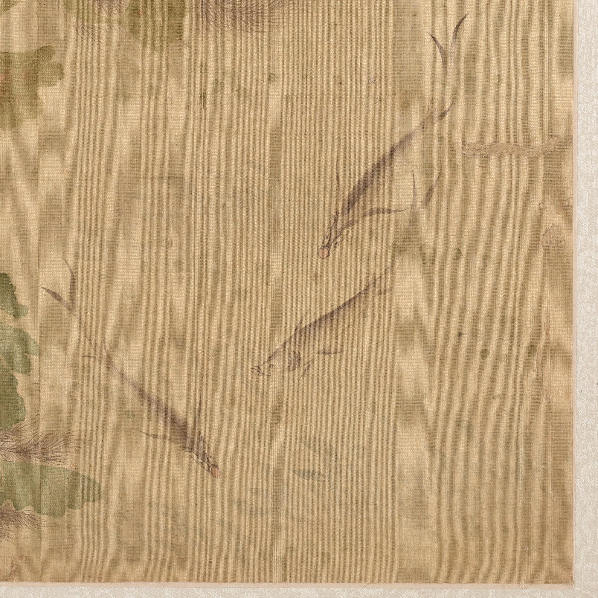 An album with 12 paintings by Qing dynasty artists, circa 1900. Attributed to Zhang Jian, Shou Ping, Yang Jin, after.