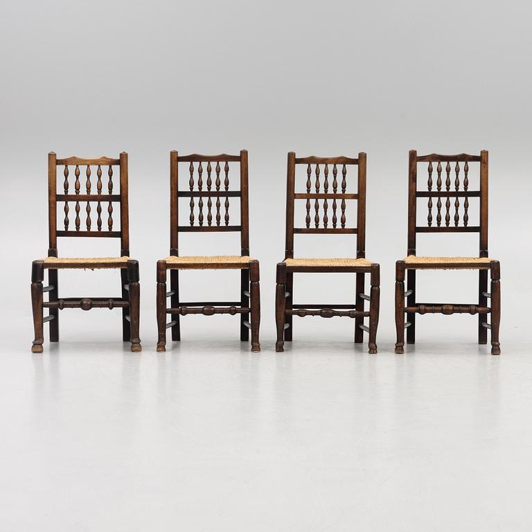 A set of four chairs, France, 18th century/early 19th century.