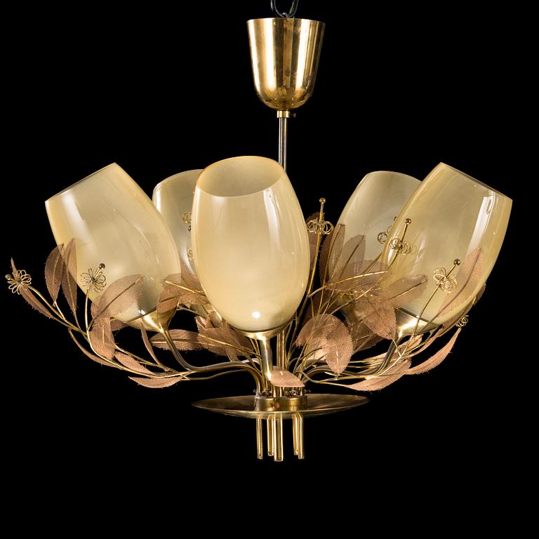 A mid-20th century 9029/5' chandelier  for Taito Oy, Finland.