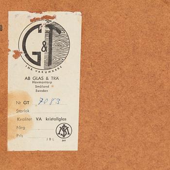 A mirror with a chest of drawer from Ateljé Glas & Trä, mid 20th century.