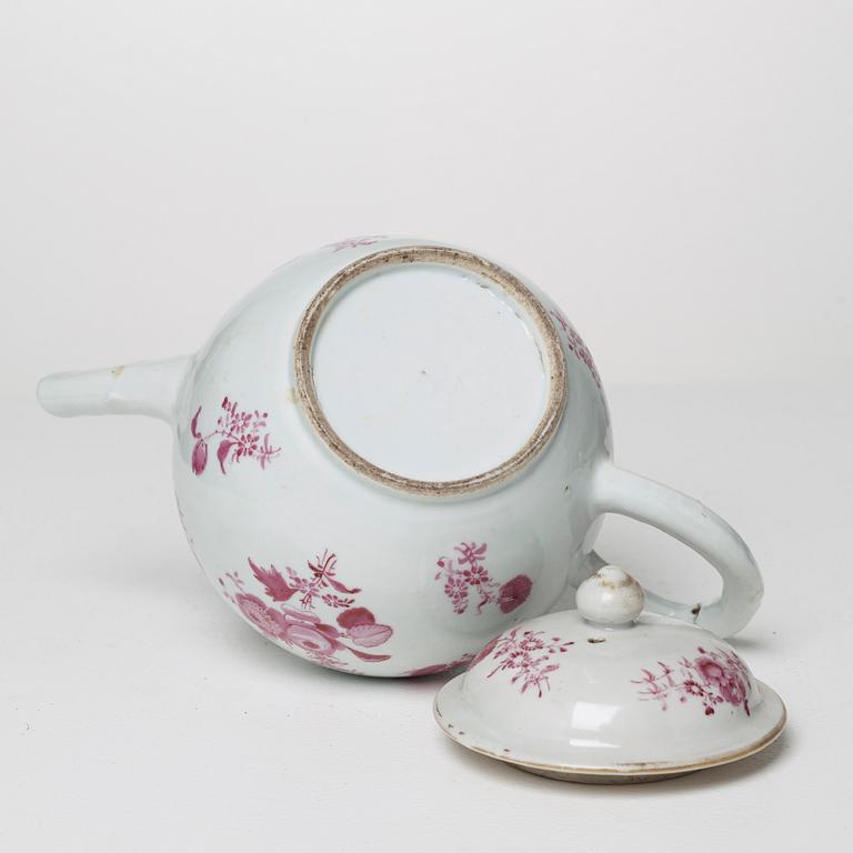TEKANNA, porslin, Qianlong, Kina 1700-tal.