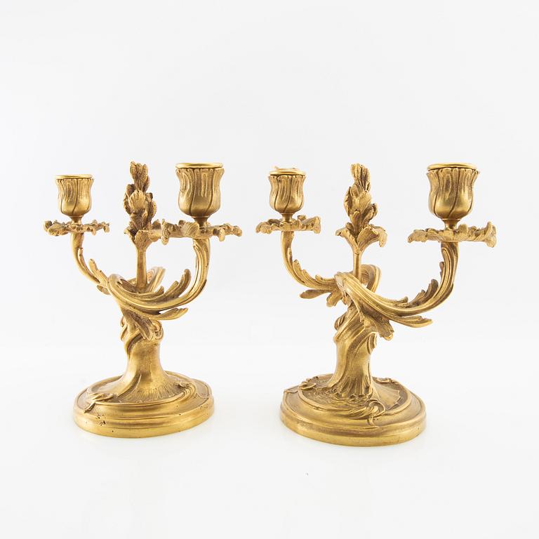 Candelabras a pair Louis XV style approximately 2900.