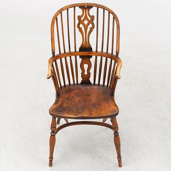 Four Windsor-Style Armchairs, first half of the 20th Century.